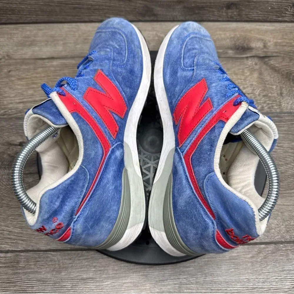 New Balance 576 Mens Size 7.5 D Royal Blue Red Athletic Sneakers M576SBR UK